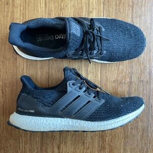 Men's Adidas Ultraboost, Size 11, Black w/ Semi-clear cage